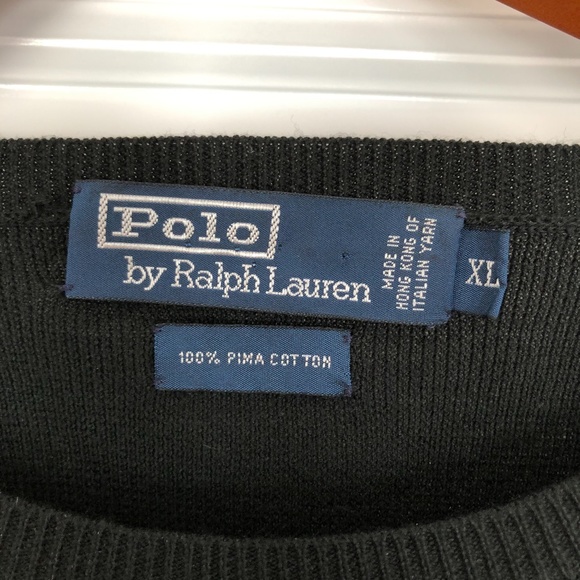 Polo by Ralph Lauren Men's Black Crewneck Sweater - Picture 2 of 6